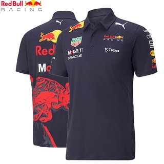 ชุดแข่งรถ F1 เสื้อโปโลแขนสั้น ลายกระทิงแดง และเสื้อยืดโปโล แฟชั่นฤดูร้อน สําหรับผู้ชาย และผู้หญิง 2022