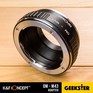 ภาพขนาดย่อของภาพหน้าปกสินค้าเมาท์แปลง K&F OM-M43 ( Olympus OM - Olympus / Lumix M43 Lens Adapter / KF ) จากร้าน geekster บน Shopee