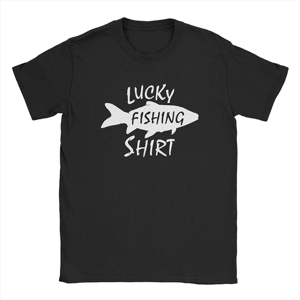 new-lucky-fishing-shirt-fishing-lover-funny-graphic-t-shirt-bass-outdoorsman-angler-tops-tees-for-men-sale