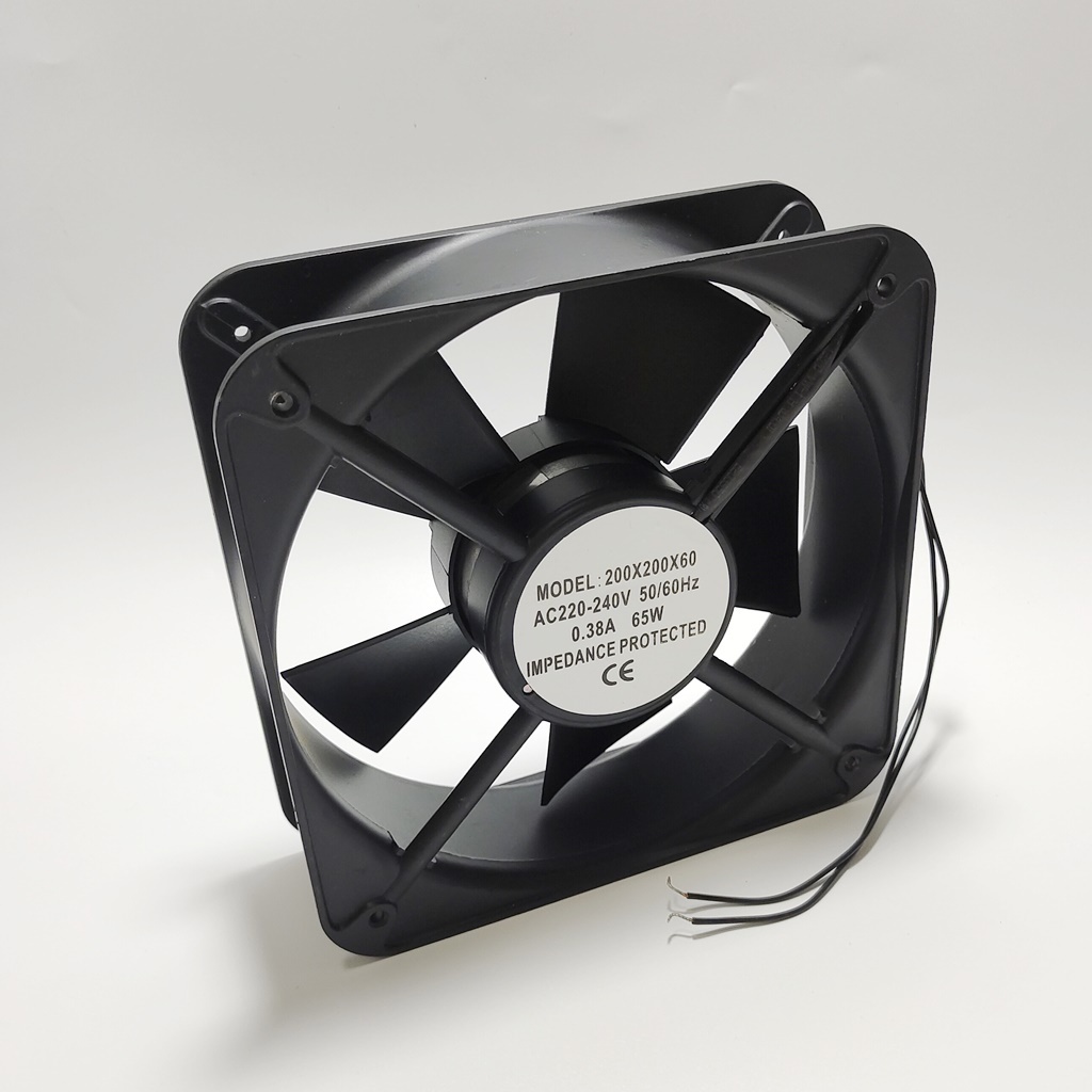 model-200x200x60mm-rotary-fan-พัดลมระบายอากาศ8นิ้วเหลี่ยม-ac220-240v-50-60hz-0-38a-65w-แถมฟรีตระแกรงเหล็ก