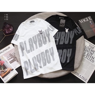 พร้อมส่ง 🏡 เสื้อยืดเพย์บอย playboy งานสกรีน ผ้าคอตตอล งานจริงตรงปกไม่จกตา