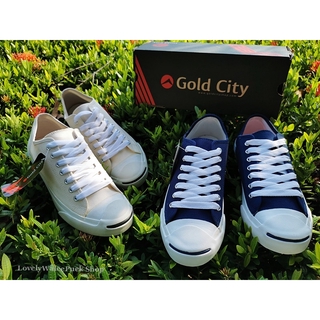 ภาพหน้าปกสินค้า(พร้อมส่ง🚛)Jack แจ๊คสไตล์คอนเวิสยี่ห้อGoldCity  สีขาว-ดำ-กรม-แดง-ดำดำ-ครีม 37-45 ซึ่งคุณอาจชอบราคาและรีวิวของสินค้านี้