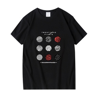 Twenty One Pilots เสื้อยืดแขนสั้น ผ้าฝ้าย ขนาดใหญ่พิเศษ สําหรับผู้ชาย และผู้หญิง ไซซ์ Extra Big Size XXS-4XL 1986C