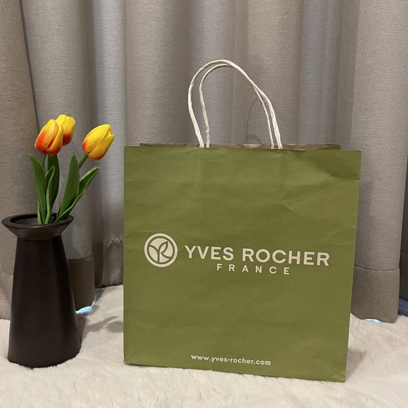 ถุง YVES ROCHER แท้ 100% ใบใหญ่ ถุงของขวัญ ถุงกระดาษ | Shopee Thailand