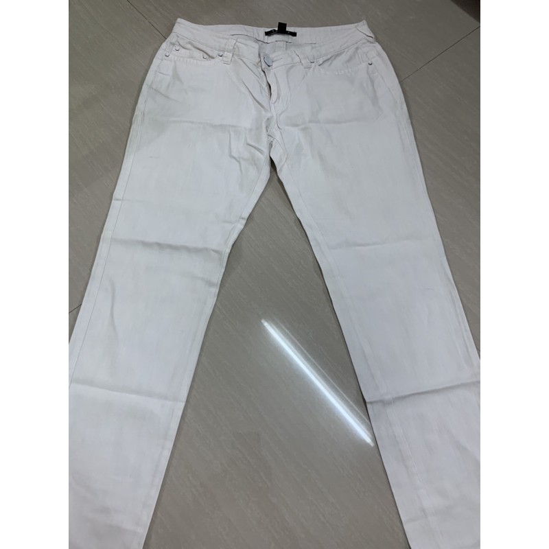 กางเกงยีนส์ผู้หญิง-ขายาว-สีขาว-espada-size-l-เอว-31-นิ้ว
