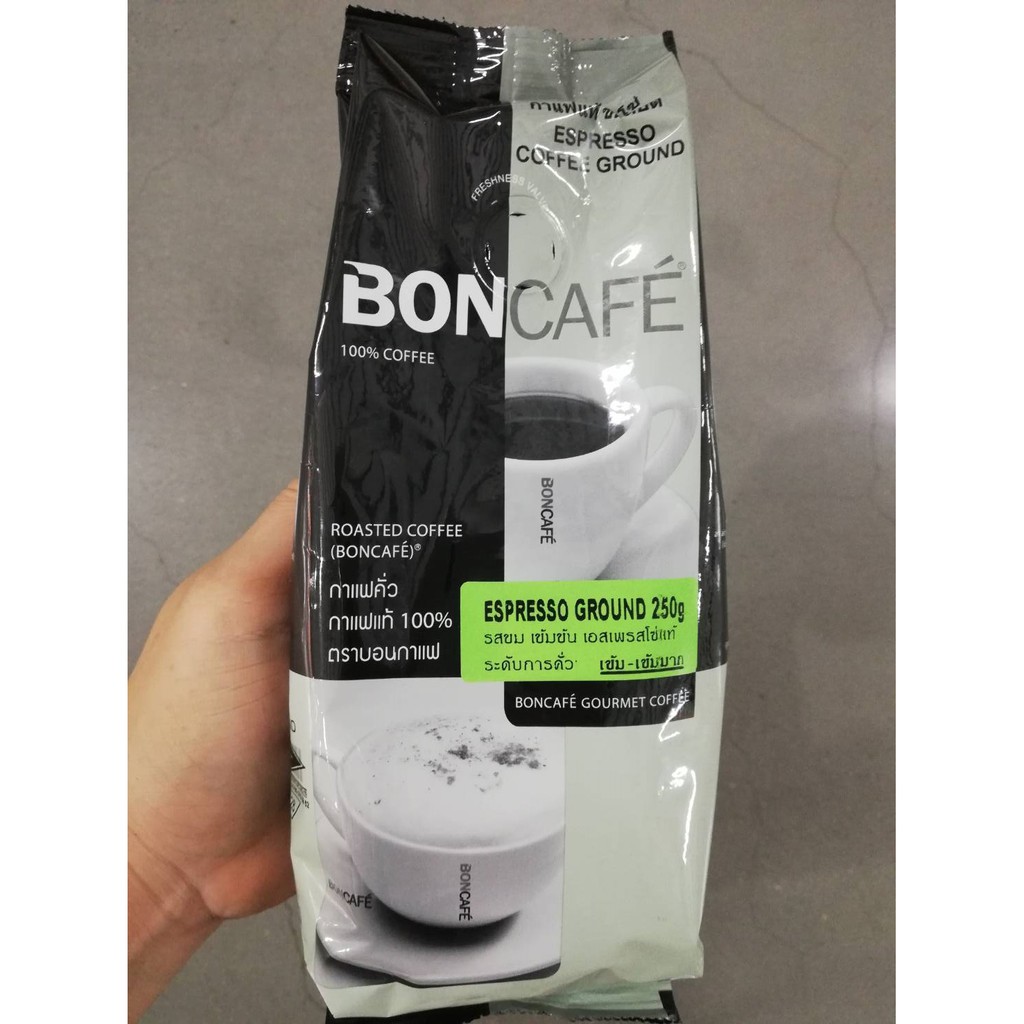 boncafe-บอนกาแฟ-กาแฟคั่วชนิดเม็ดและบด-250g-espresso-mocha-morning-all-day-มีของพร้อมส่ง