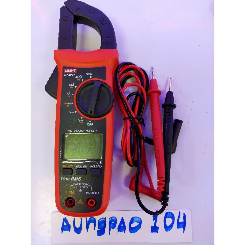 มิเตอร์วัดไฟดิจิตอล-uni-t-ut201-มัลติเตอร์-clamp-multimeter-แคมป์มิเตอร์วัดไฟดิจิตอล