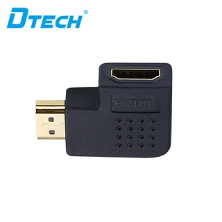 อะแดปเตอร์ HDMI 4K มุมขวา Coupler 90 องศา Male to Female Port DT-CB0236