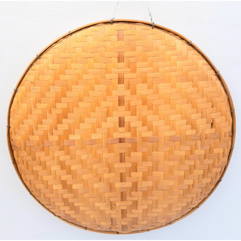 กระด้งไม้ไผ่สานถี่-เส้นผ่าฯ-30-ซม-ทำจากไม้ไผ่-งาน-handmade-ละเอียด-สวย-แข็งแรง-มีประโยชน์หลายอย่าง