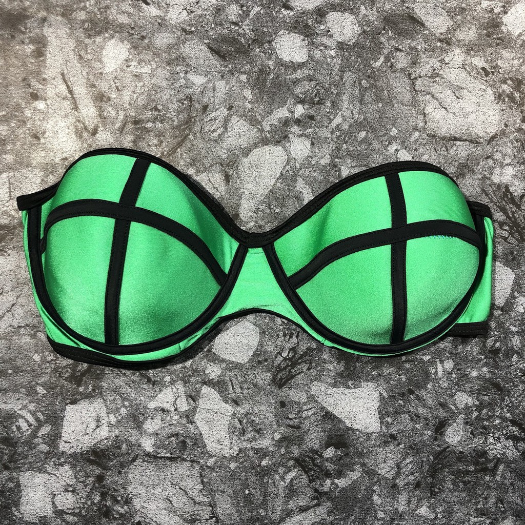 ชุดว่ายน้ำ-บิกินี่-สำหรับผู้หญิง-สีเขียวมรกต