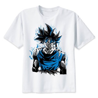 เสื้อยืดวินเทจDRAGON BALL Saiyan Dragonball Z DBZ Goku 010 เสื้อยืดคอกลมสีขาวS-3XL