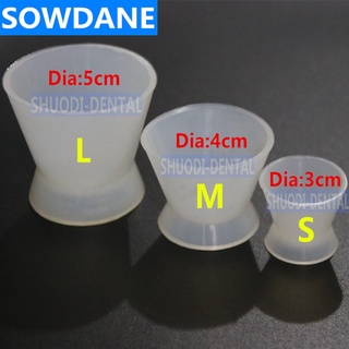 Dental Flexible Silicone Mixing Cup Silicone Rubber Mixing Plastic Bowl Cups Mixing Bowl Dentist Tool
