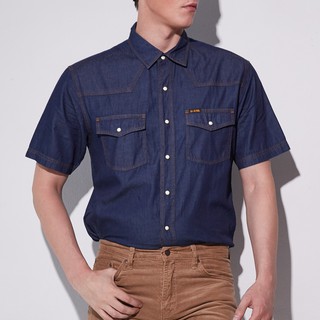 BJ Jeans เสื้อเชิ้ตแขนสั้น รุ่น BJJSB-1142