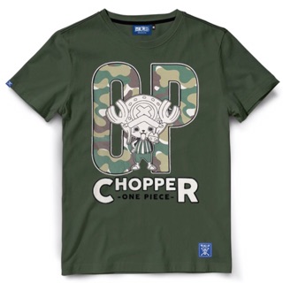 เสื้อยืดโอเวอร์ไซส์เสื้อยืดการ์ตูนวันพีซ Military Chopper (T-Shirt One Piece Military Chopper)S-3XL