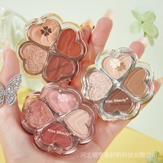 อายแชโดว์พาเลท Four-leaf Clover สี่สีเครื่องสําอางแต่งหน้า