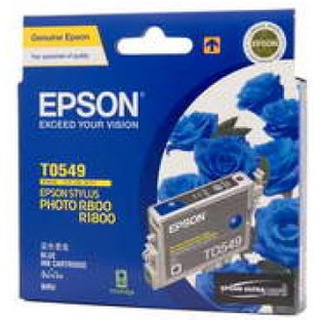 Epson (T0549) ฟ้า(ธ0548)ดำ (T0547) แดง อิงค์เจ็ท แท้ Stylus Photo R800 R1800