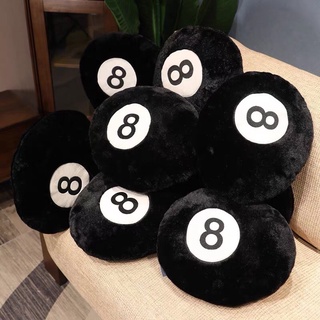 สินค้า 8ball หมอนเลข8 หมอนหนุน 8ball สีดำ ขนนุ่ม (8ball) eight ball หมอน เลขแปด ( AC888 )