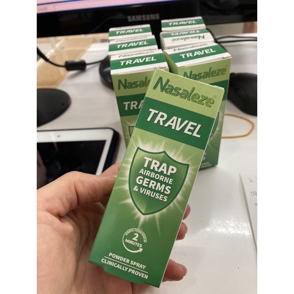 ภาพสินค้าNasaleze Travel 800mg.Powder Spray นาซัลลีส ทราเวล ยาพ่นป้องกันไวรัสโควิด จากร้าน praepj บน Shopee ภาพที่ 1