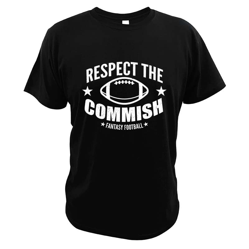 เสื้อยืดแขนสั้นลําลอง-ผ้าฝ้าย-100-พิมพ์ลายฟุตบอล-respect-the-commish-แนวสตรีท-เหมาะกับของขวัญ-สไตล์เกาหลี-สําหรับผู้ชาย