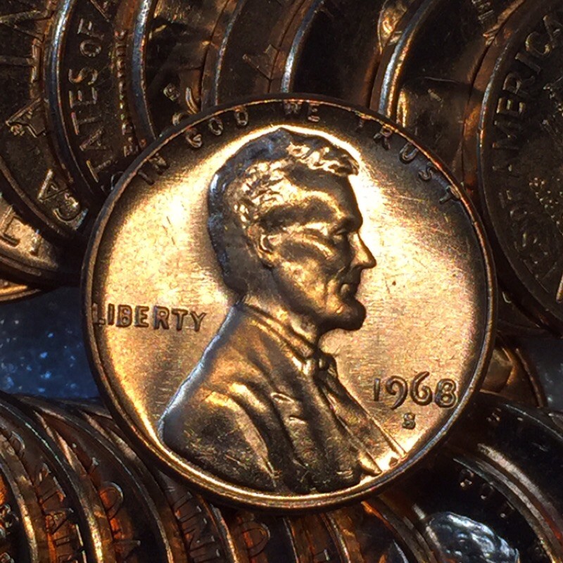 เหรียญus-lincoln-memorial-cent-ปี1968-2511