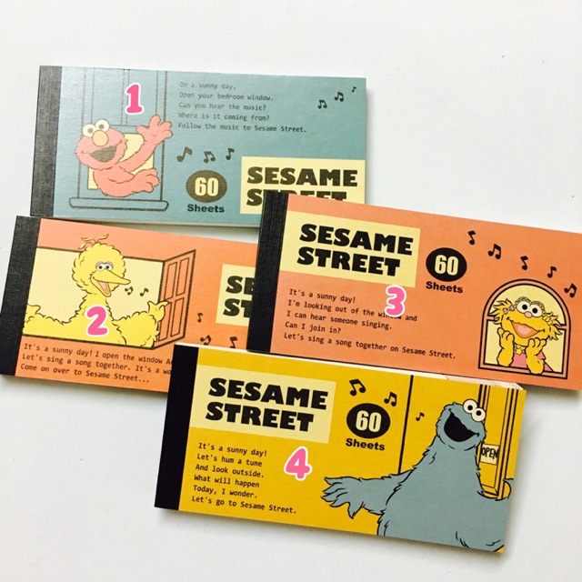 sesame-street-สมุดโน๊ตฉีกมินิ