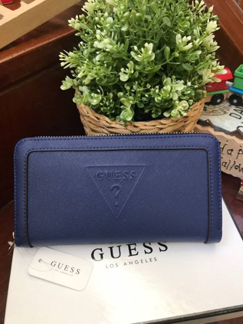 outlet-guess-factory-long-wallet-2018-กระเป๋าสตางค์ใบยาวซิปรอบหนัง-saffiano
