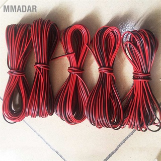 Mmadar สายเคเบิลต่อขยาย 22 เกจ 24AWG 0.3 มม.2 2Pin ทองแดงบริสุทธิ์ สีแดง และสีดํา