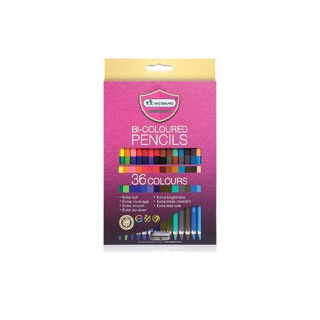 Master Art (มาสเตอร์อาร์ต) สีไม้ ดินสอสีไม้ 2 หัว Premium Grade 36 สี