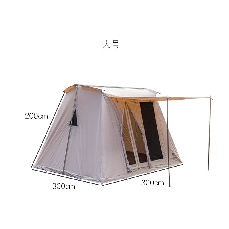 พร้อมส่ง-mountainhiker-spring-bar-tent-เต็นท์4-6-คนผ้า-cotton-canvas-10x10ft-เต็นท์ขนาดใหญ่