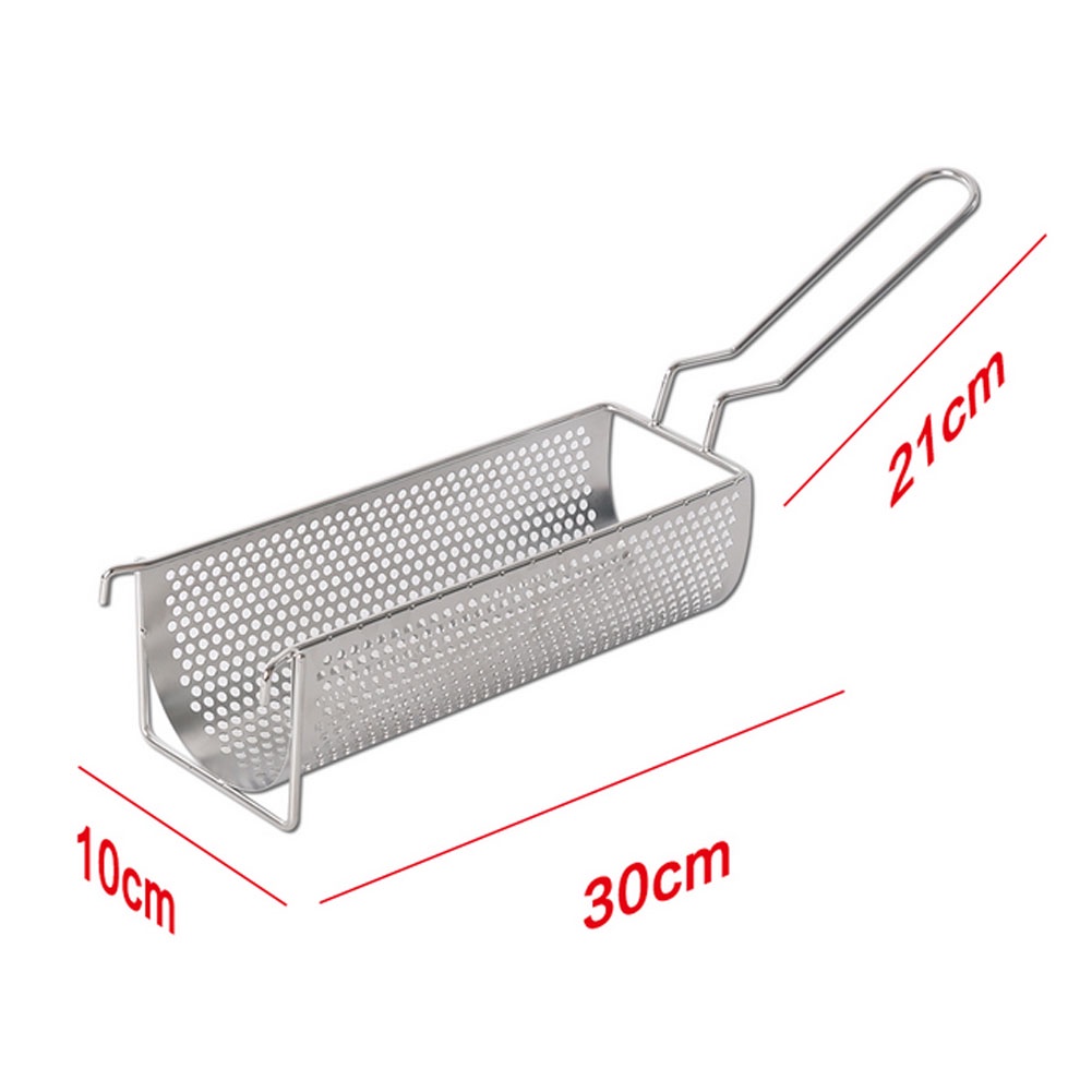 ตะกร้าเฟรนช์ฟรายส์สแตนเลส-ตะแกรงทอดเฟรนฟราย-ตะกร้าทอดเฟรนฟราย