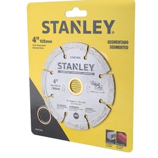 ใบตัดเพชร Segmented STANLEY รุ่น STA47402L ขนาด 4 นิ้ว สีเหลือง จำนวน 1ใบ