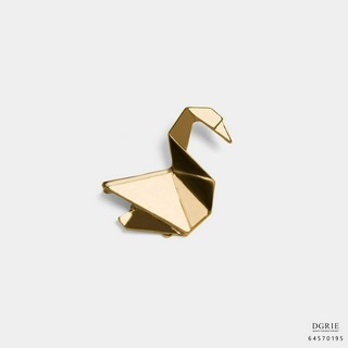 Gold Swan Brooch - เข็มกลัดหงส์สีทอง