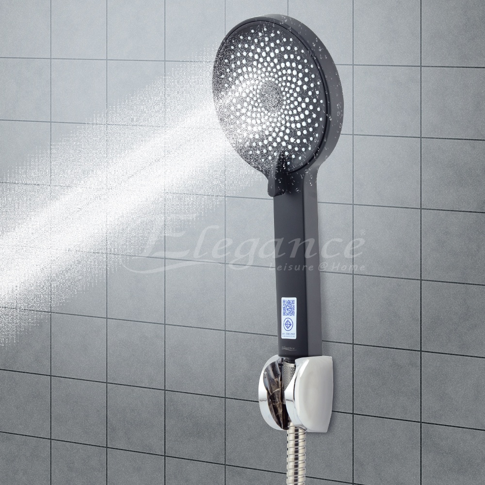 ส่งฟรี-elegance-ฝักบัวอาบน้ำ-ชุดฝักบัวอาบน้ำมาเบลแบล็ค-สาย-ss-1-5ม-น๊อตss304-eg8900