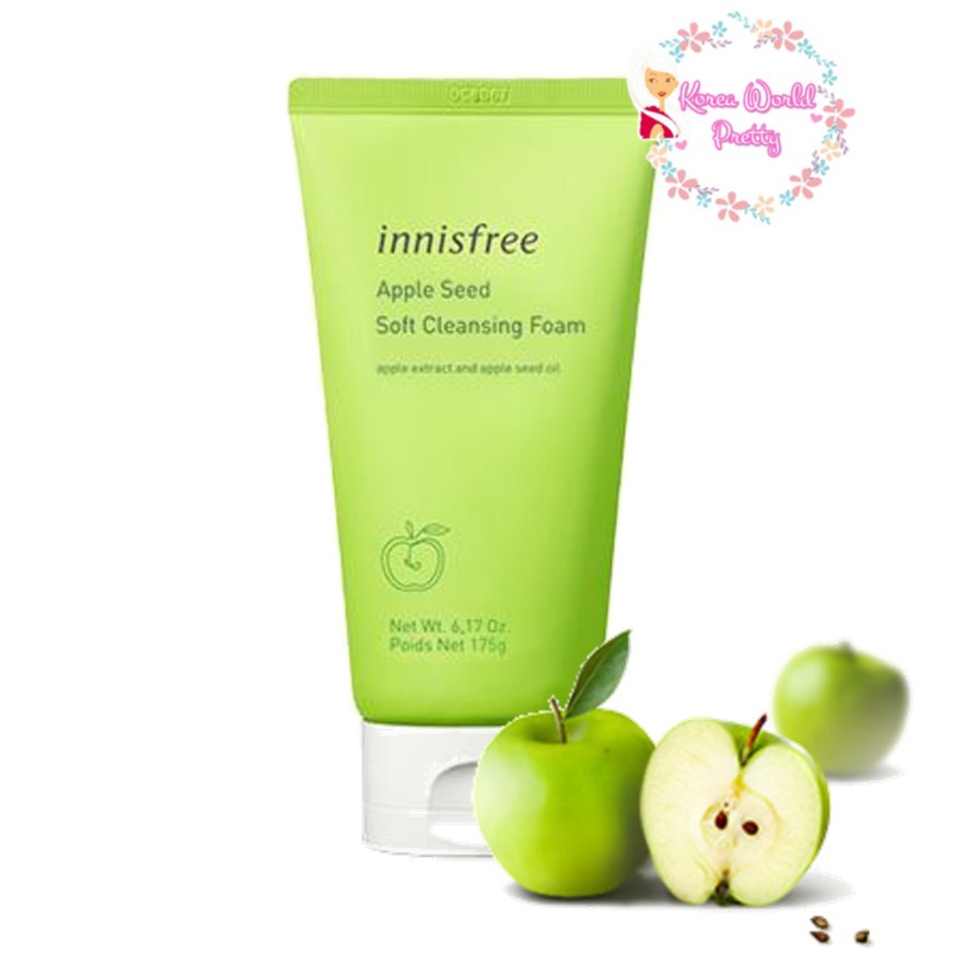 innisfree Apple seed Soft Cleansing Foam 150 g โฟมทำความสะอาดผิวพร้อม