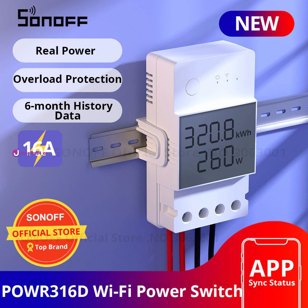sonoff-pow-r3-20a-สวิตช์-wifi-พร้อมการวัดพลังงาน-สวิตช์ไฟ-wifi-ตัวควบคุมสวิตช์-wifi-อัจฉริยะ-ทํางานร่วมกับ-alexa