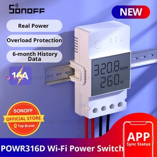 Sonoff Pow R3 20A สวิตช์ Wifi พร้อมการวัดพลังงาน สวิตช์ไฟ Wifi ตัวควบคุมสวิตช์ Wifi อัจฉริยะ ทํางานร่วมกับ Alexa