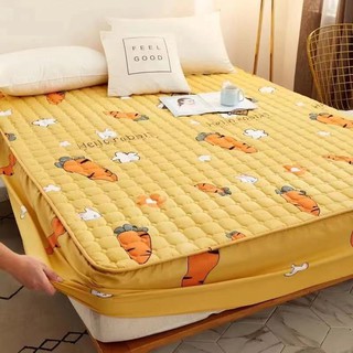 ผ้าคลุมเตียงผ้าฝ้ายผ้าคลุมเตียงระบายอากาศผ้าคลุมเตียงฝ้ายหนาผ้าคลุมเตียง Simmons（ผ้าคลุมเตียง + ปลอกหมอน）