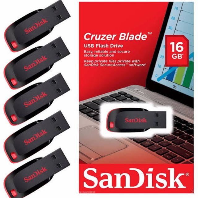 แฟลชไดร์ฟ-sandisk-16gb-sdcz50-ของแท้