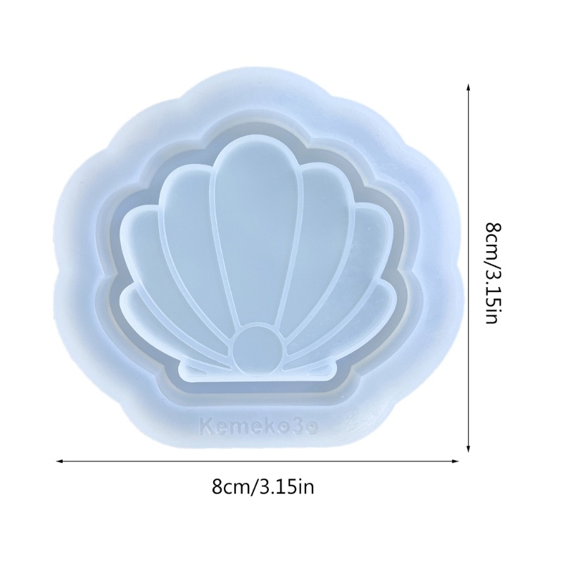 boom-แม่พิมพ์ซิลิโคนเรซิ่น-รูปเปลือกหอย-น่ารัก-แฮนด์เมด-ทําพวงกุญแจ