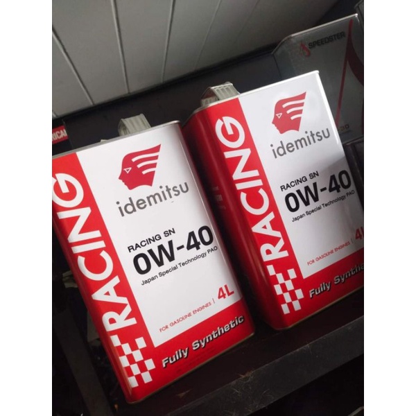 Idemitsu Racing SN 0w-40 ( 4L ) | Shopee Thailand