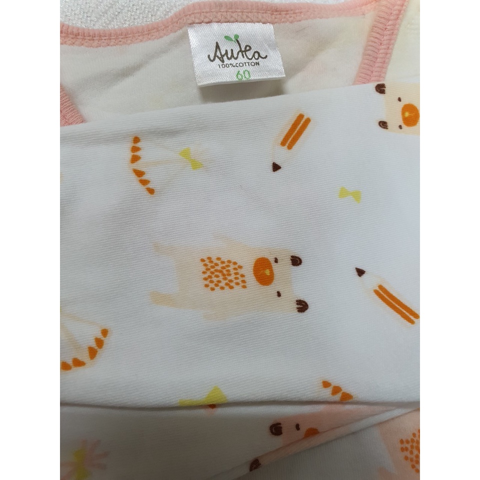 ชุดเสื้อป้ายแขนยาว-เด็กผู้หญิง-ยี่ห้อauka-ไซส์-60-สำหรับเด็ก-1-3-เดือน-มือสอง-สภาพ-90
