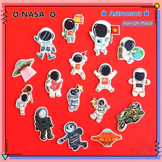 ♚ NASA：Astronaut Series 01 - Wonderful Life Iron-On Patch ♚ 1Pc DIY Sew on Iron on Badges Patches