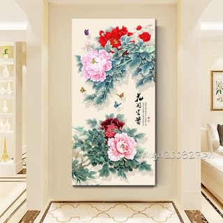 ภาพหน้าปกสินค้าภาพวาดตกแต่งสไตล์จีนดอกโบตั๋นดอกไม้ตกแต่งบ้านภาพวาดบนผืนผ้าใบตกแต่งผนัง ที่เกี่ยวข้อง
