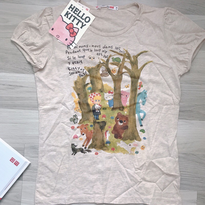 เสื้อยืดuniqlo-เด็ก-hello-kitty-ซื้อคู่ราคาพิเศษ