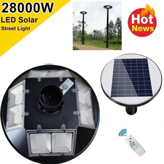 โคมไฟถนน UFO 5-8ทิศทาง LED 20000W - 28000W Square Light โซล่าเซล Street Light สปอร์ตไลท์ Solar Cell สปอตไลท์ แสงสีขาว