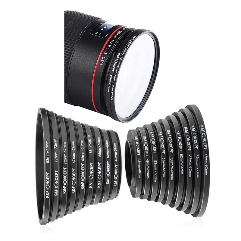 step-ring-แหวนแปลงไซด์หน้าเลนส์ใส่ฟิวเตอร์-k-amp-f-18-in-1-lens-filter-ring-adapters-kit