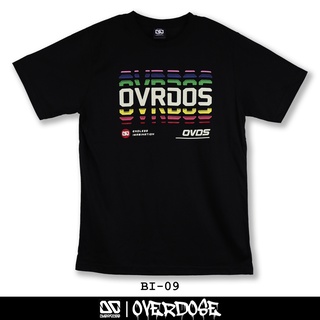 Overdose T-shirt เสื้อยืดคอกลม สีดำ รหัส BI-09(โอเวอโดส)