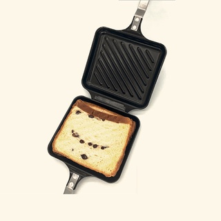 ☸◈Non-Stick Frying Pan Household Double Sided Sandwich Toast Bread Egg Pancake Cooking Pot Burger Breakfast Maker Cookwa