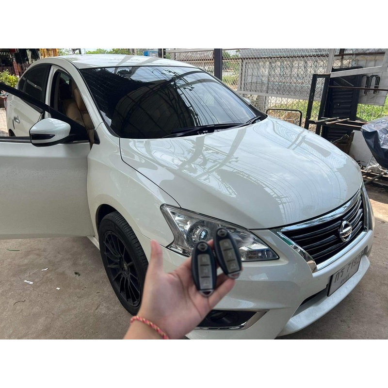 กล่องอัพสตาร์ทตรงรุ่นnissan-ที่มีปุ่มสตาร์ทมาจากโรงงาน-ต้องการสตาร์ทผ่านรีโมท-สตาร์ทผ่านมือถือ-กล่องตรงรุ่น-ปลักตรงรุ่น