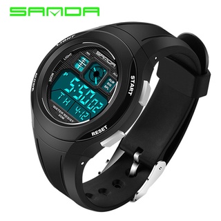 SANDA Brand Children Watches LED Digital Multifunctional Waterproof Wristwatches Outdoor Sports Watches for Kids Boy Gir